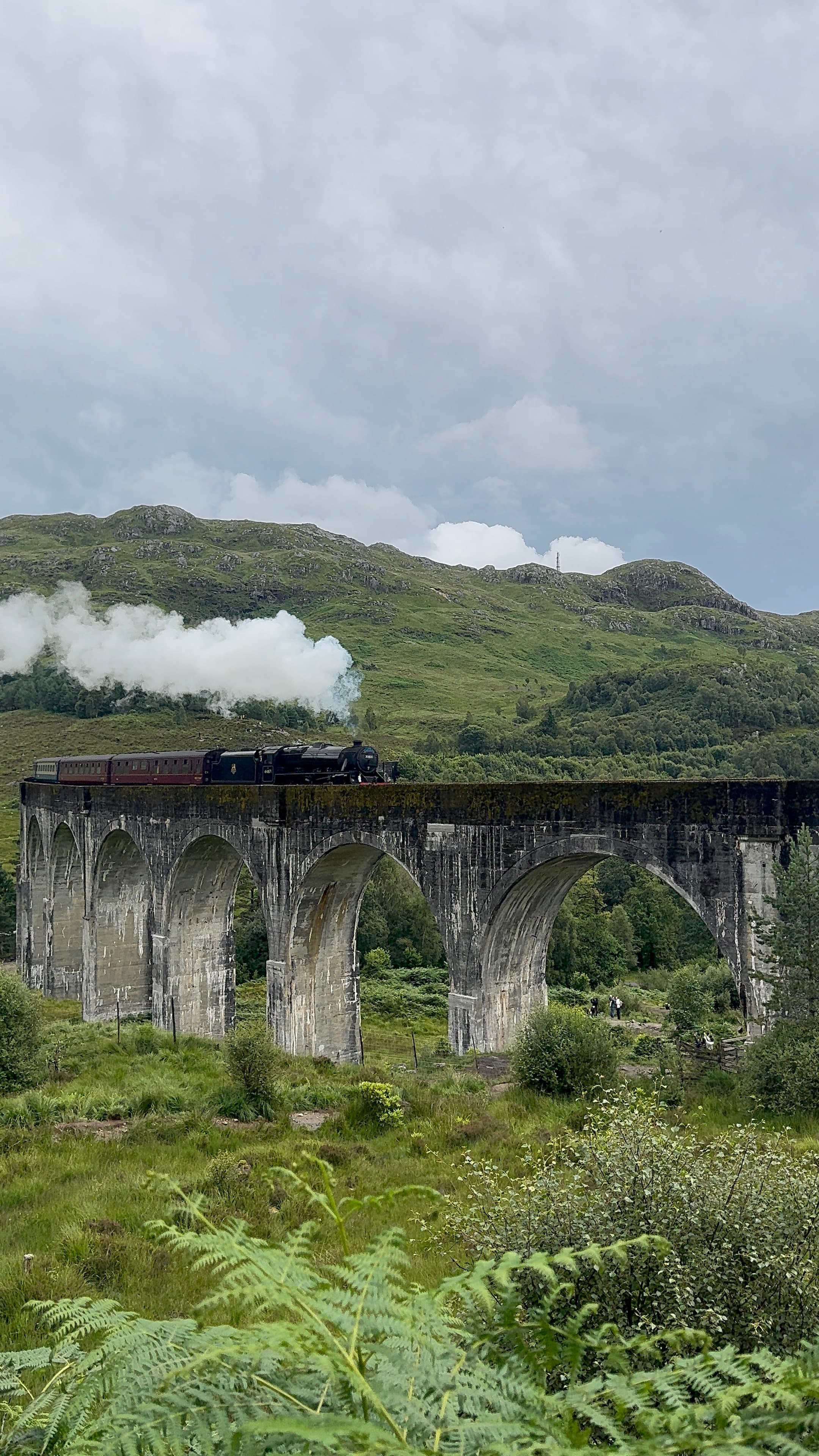 Glenfinnan Viaduct in the Scottish Highlands