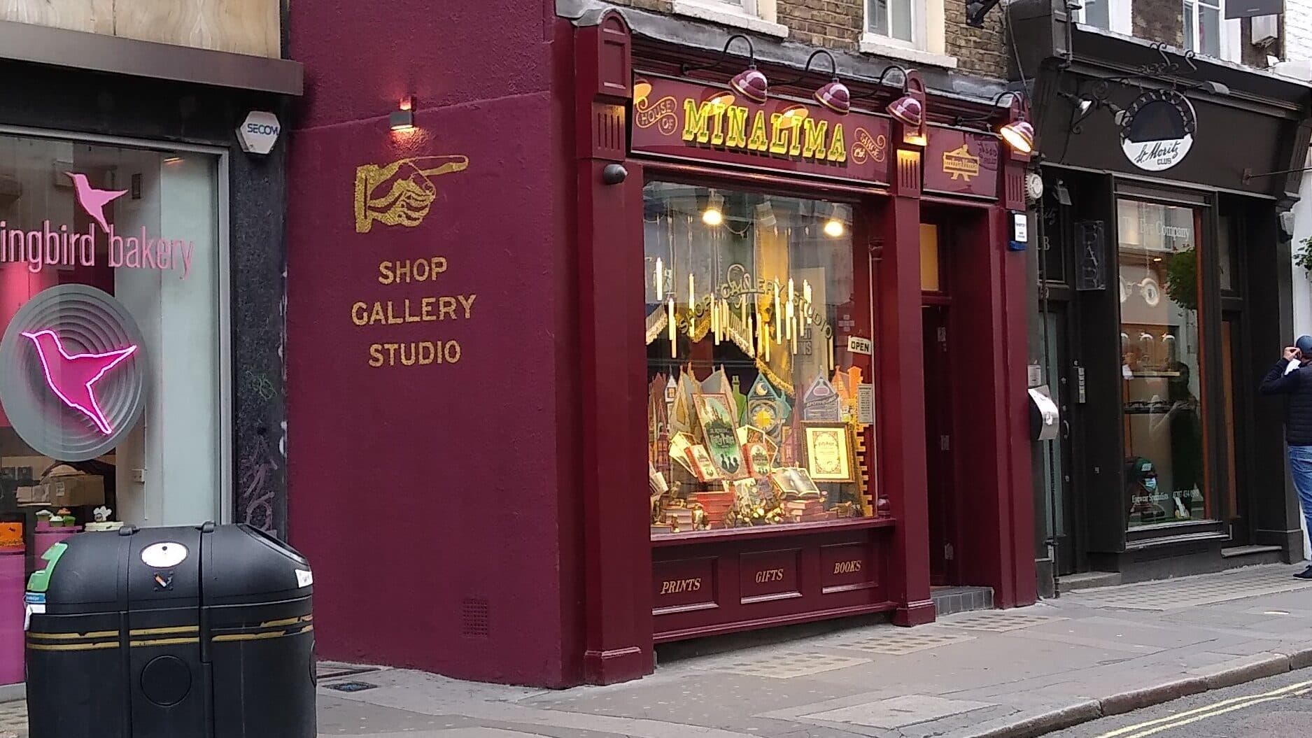 House of MinaLima gallery and shop frontage in London