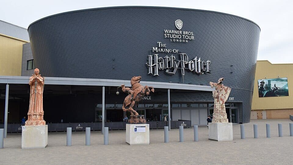 Entrance to Warner Bros. Studio Tour London in Leavesden